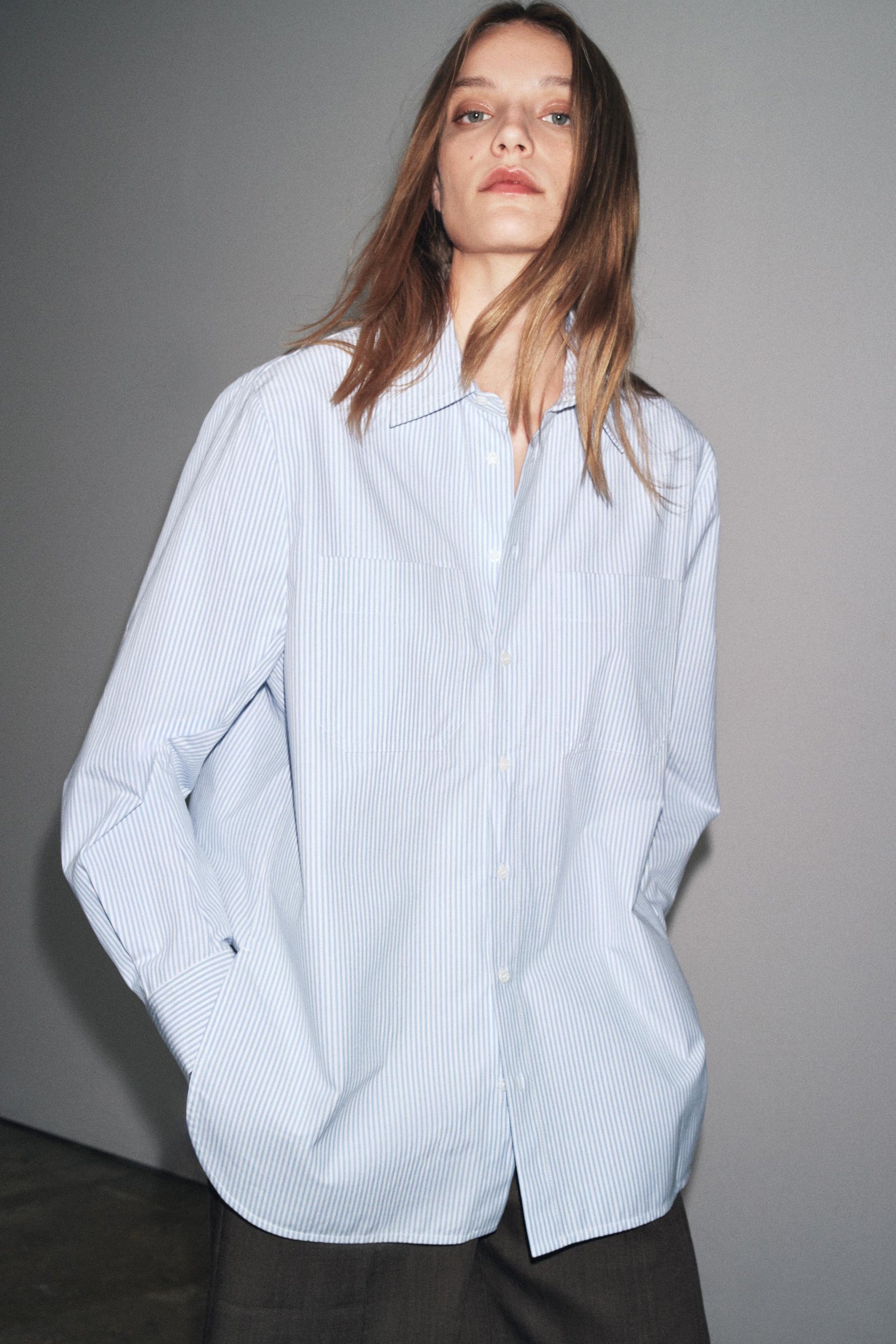 Striped Shirt with Pocket