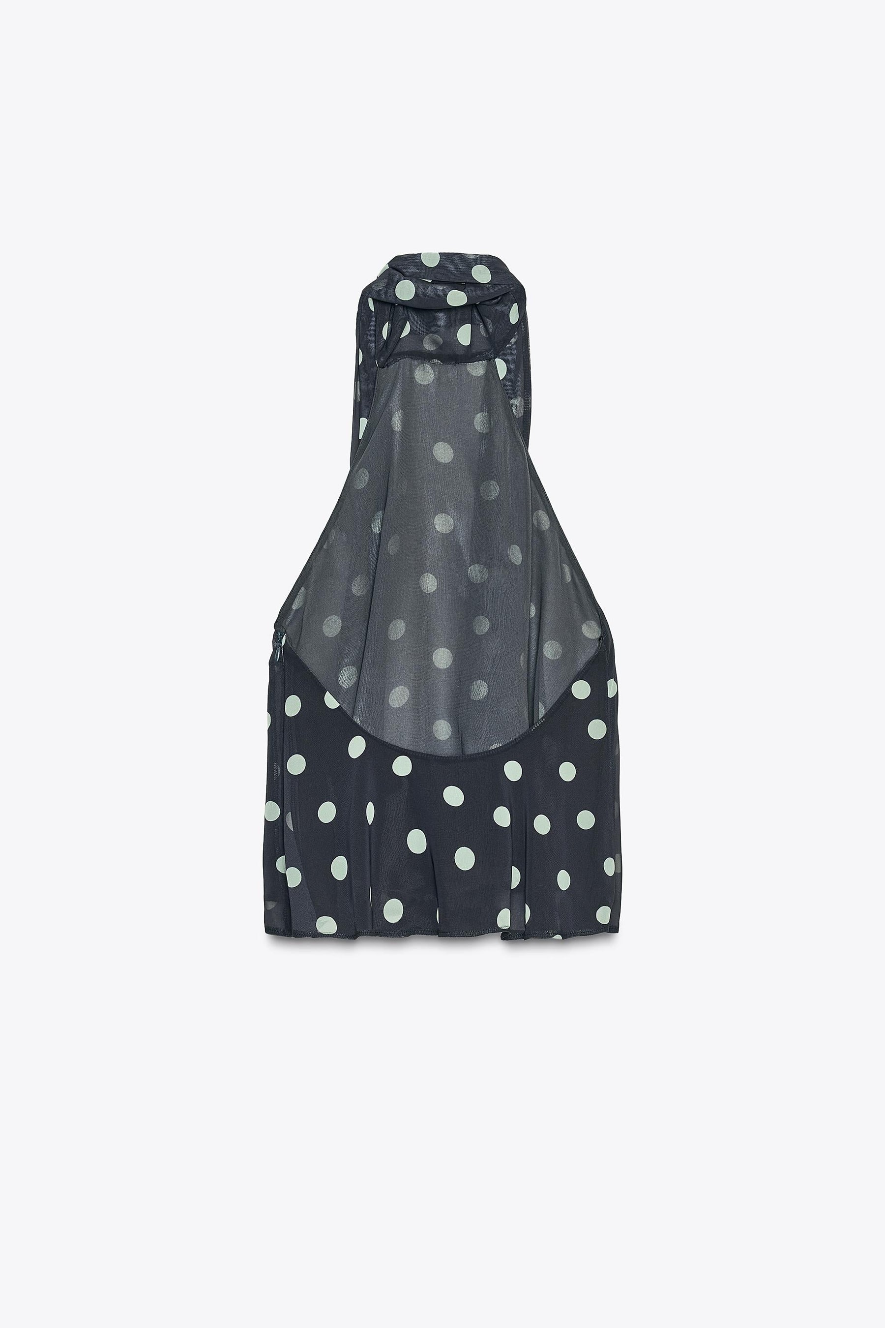 Polka Dot Halter Blouse