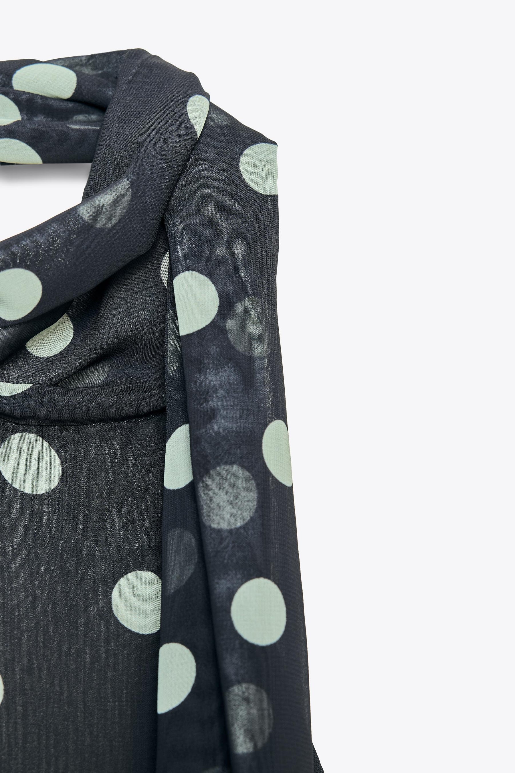 Polka Dot Halter Blouse