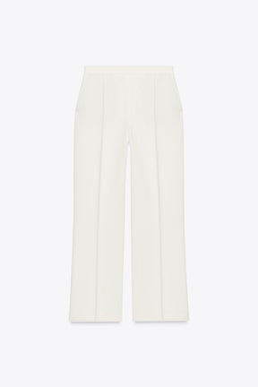 Straight-leg High-waist Trousers