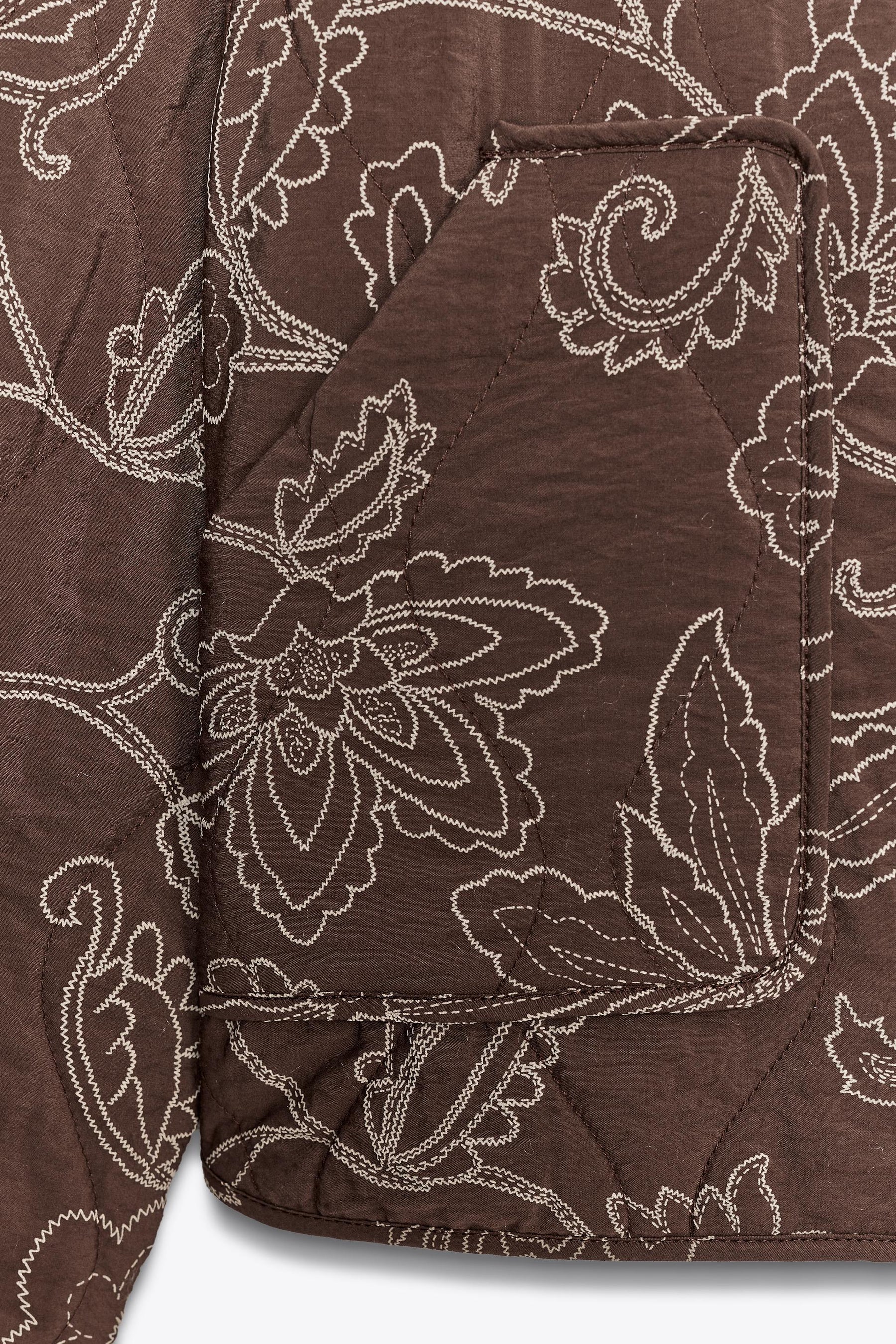 Bestickte Steppjacke