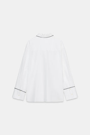 Contrast Poplin Shirt