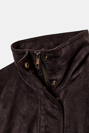 FAUX SUEDE BOMBER JACKET - Image 4