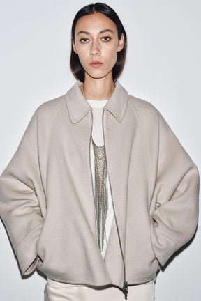 WOOL JACKET WITH ZIP ZW COLLECTION - Image 2