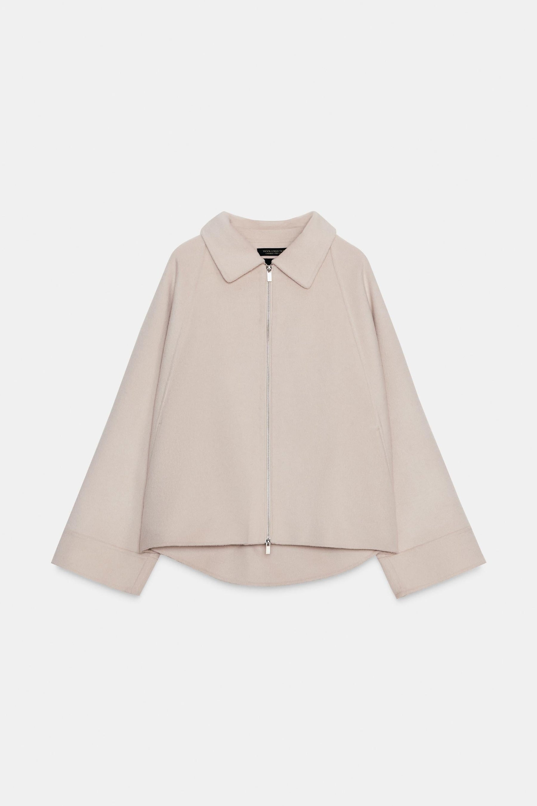 WOOL JACKET WITH ZIP ZW COLLECTION - Image 9