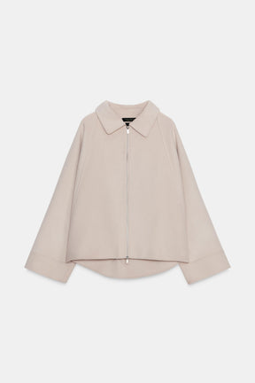 WOOL JACKET WITH ZIP ZW COLLECTION - Image 9