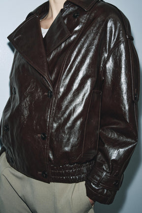 Jacke mit Kunstpelzkragen