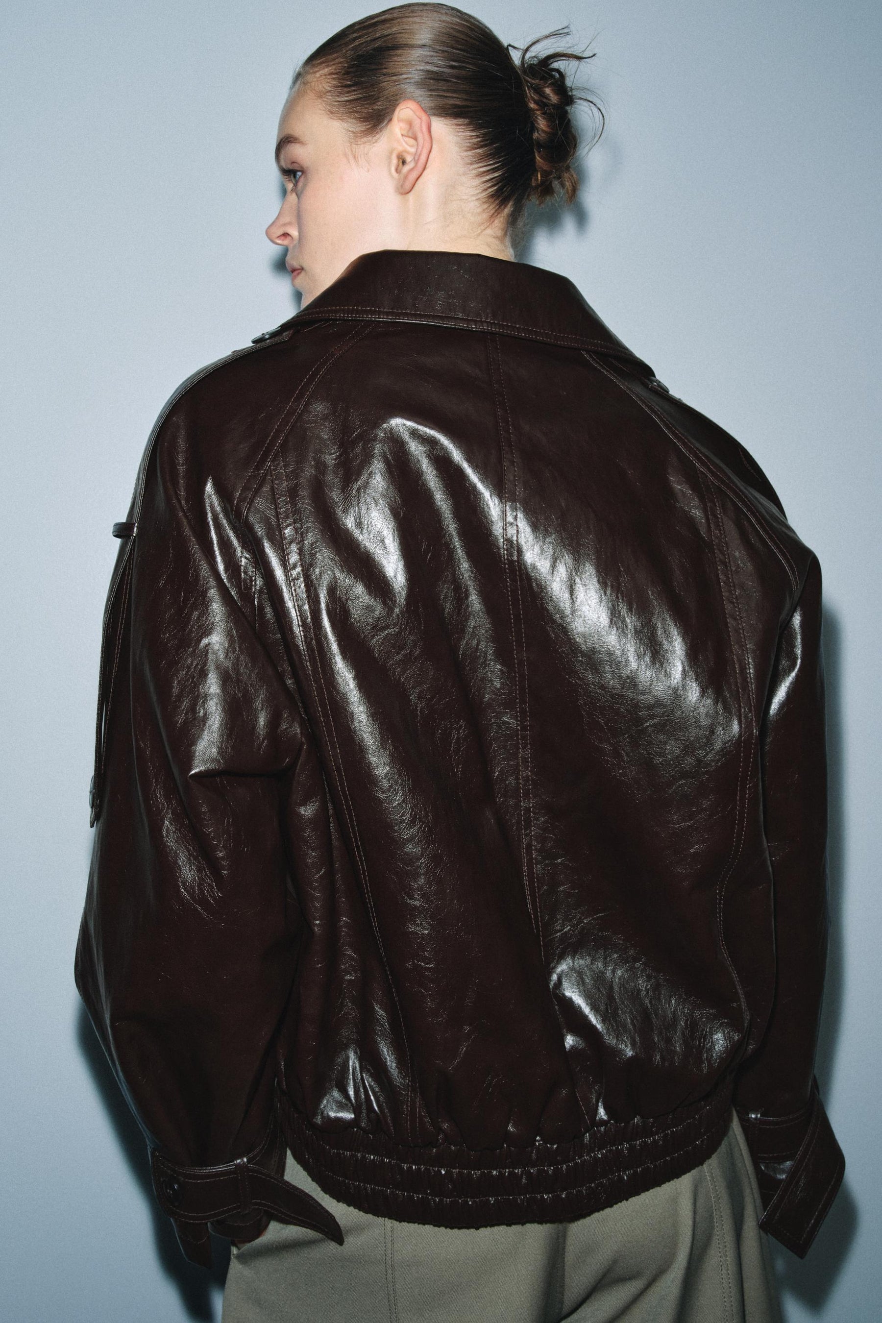 Jacke mit Kunstpelzkragen