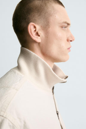 CRINKLE-EFFECT BOMBER JACKET - Image 6