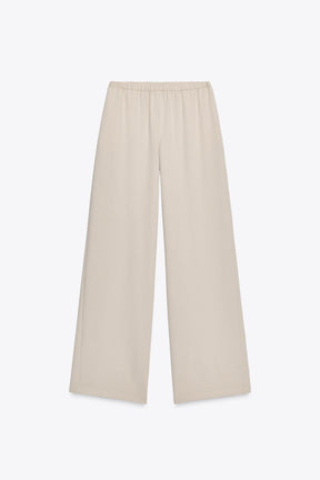 WIDE-LEG FLOWING TROUSERS
