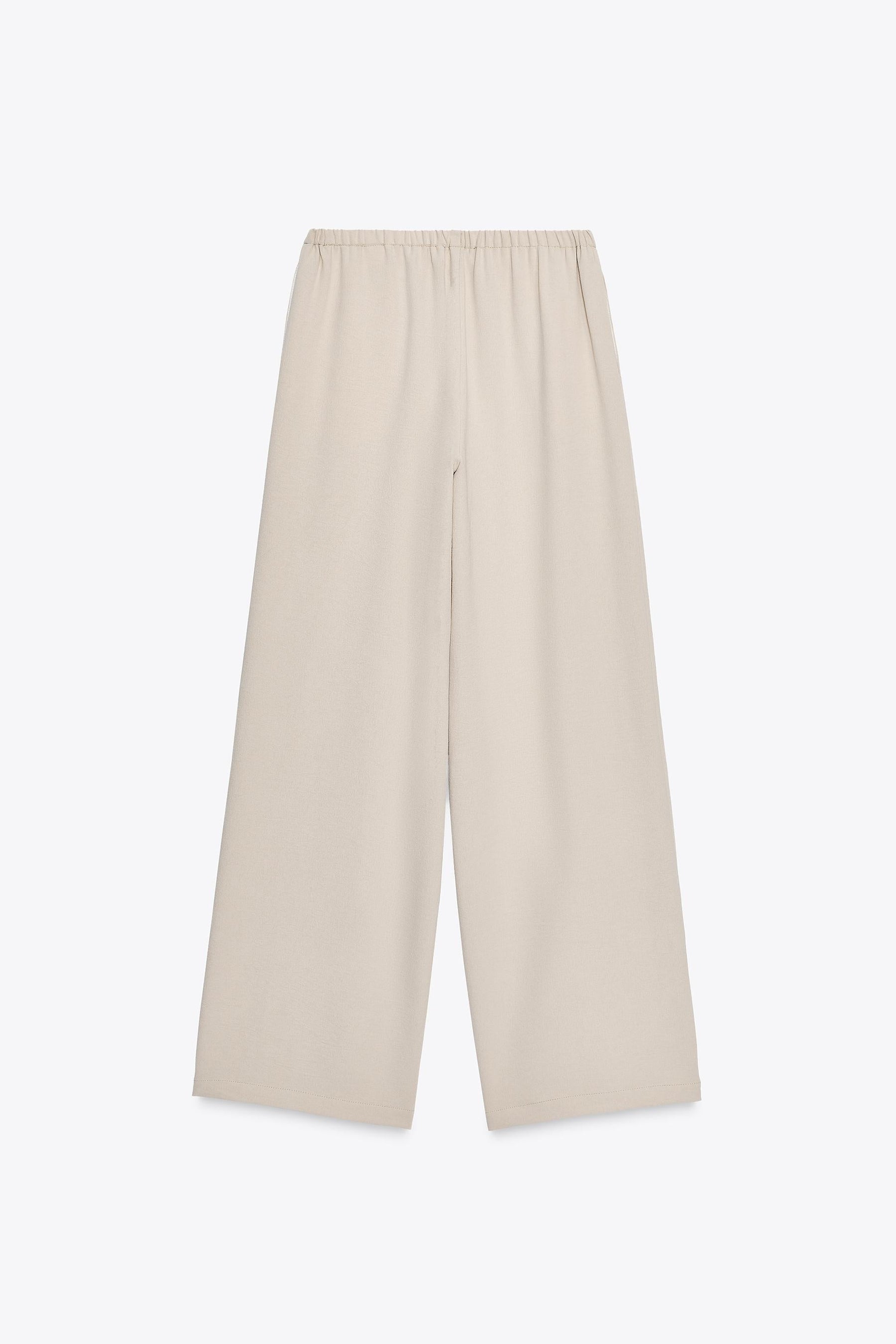 WIDE-LEG FLOWING TROUSERS