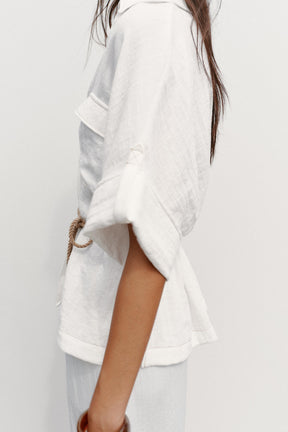 Belted Safari Shirt