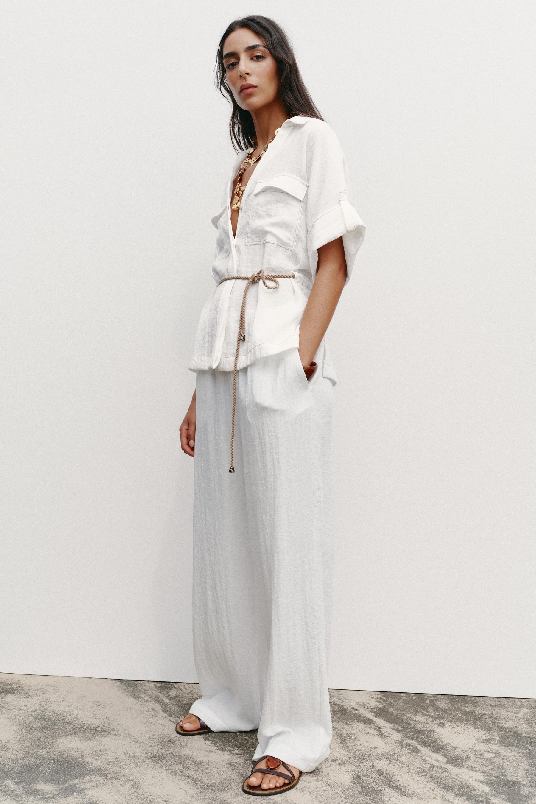 Belted Safari Shirt