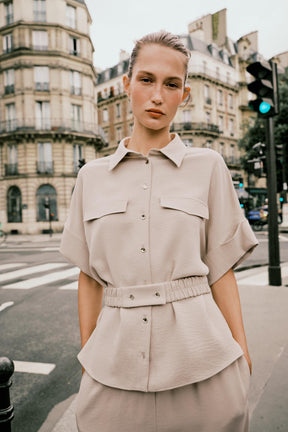 Safari Shirt with Belt
