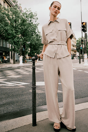 Safari Shirt with Belt