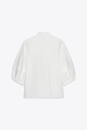 CREPE PINTUCK BLOUSE