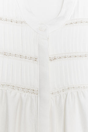 CREPE PINTUCK BLOUSE