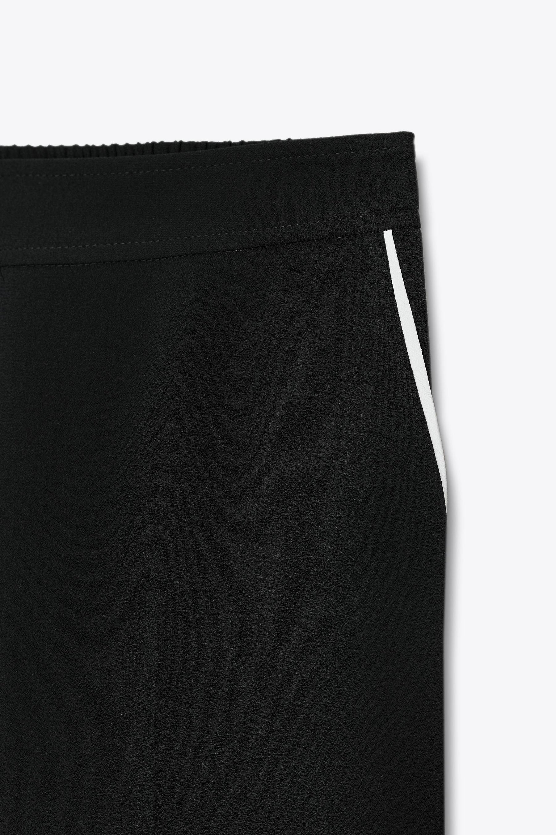 CONTRAST TRIM TROUSERS