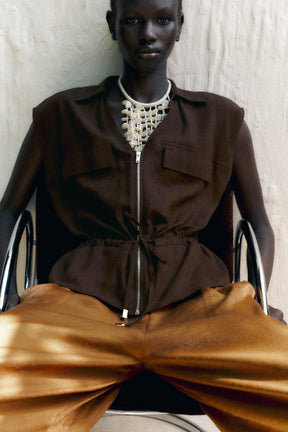 SAFARI LINEN BLEND TOP - Image 3
