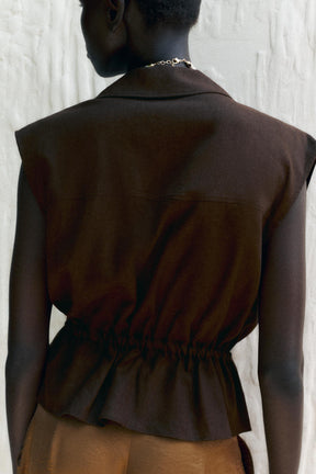 SAFARI LINEN BLEND TOP - Image 6