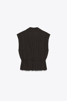 SAFARI LINEN BLEND TOP - Image 7