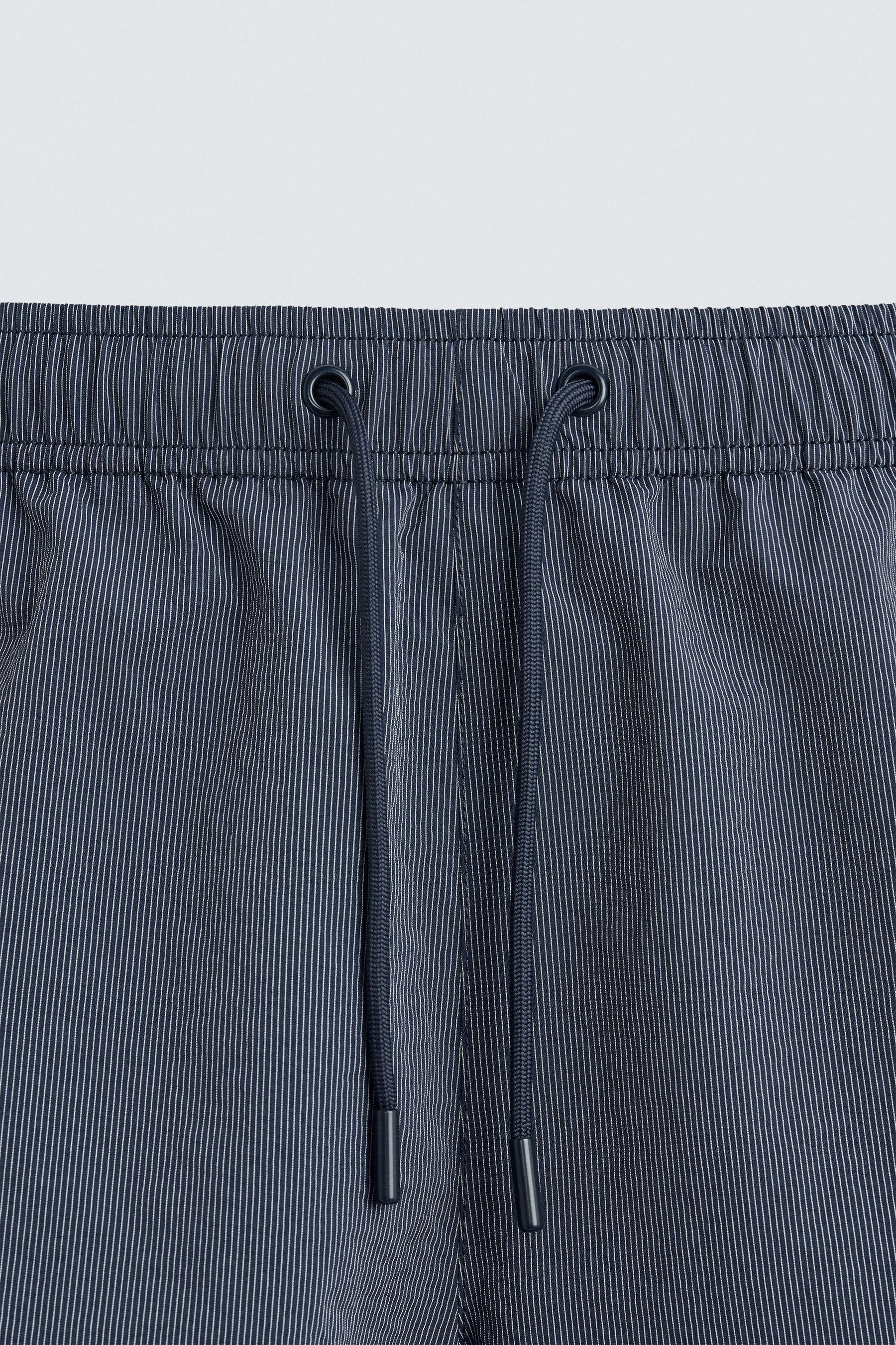 STRIPED MID-LENGTH SWIMMING TRUNKS - Image 8