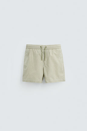 SEERSUCKER MID-LENGTH SWIMMING TRUNKS - Image 6