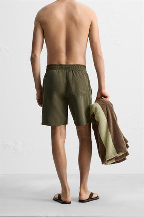 BASIC LONG SWIMMING TRUNKS - Image 4