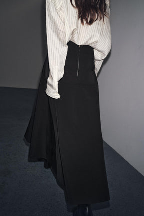 FLARED BELT SKIRT