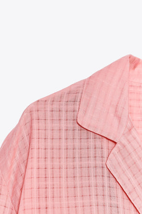 Check Pyjama Shirt