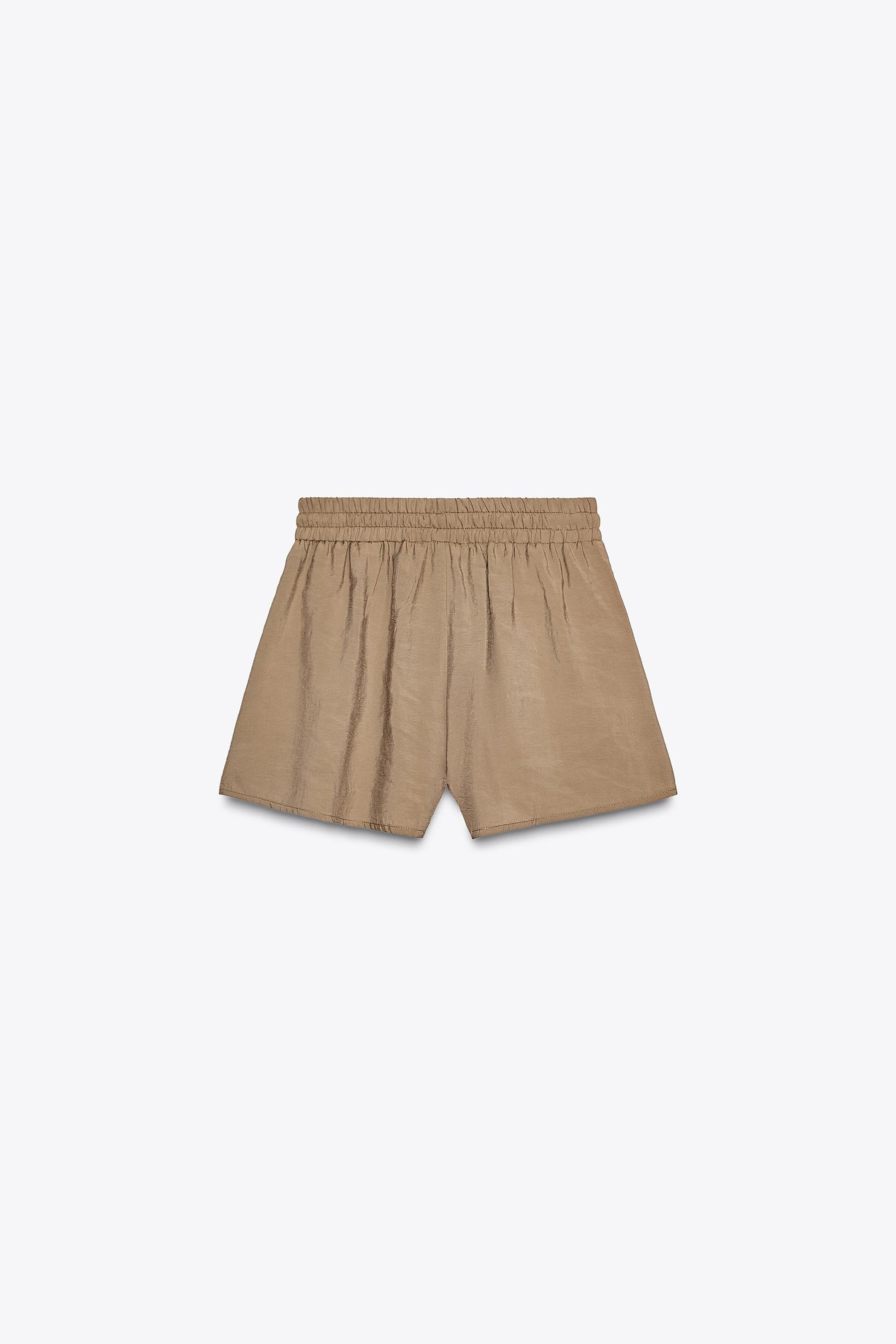 BEADED DRAWSTRING SHORTS