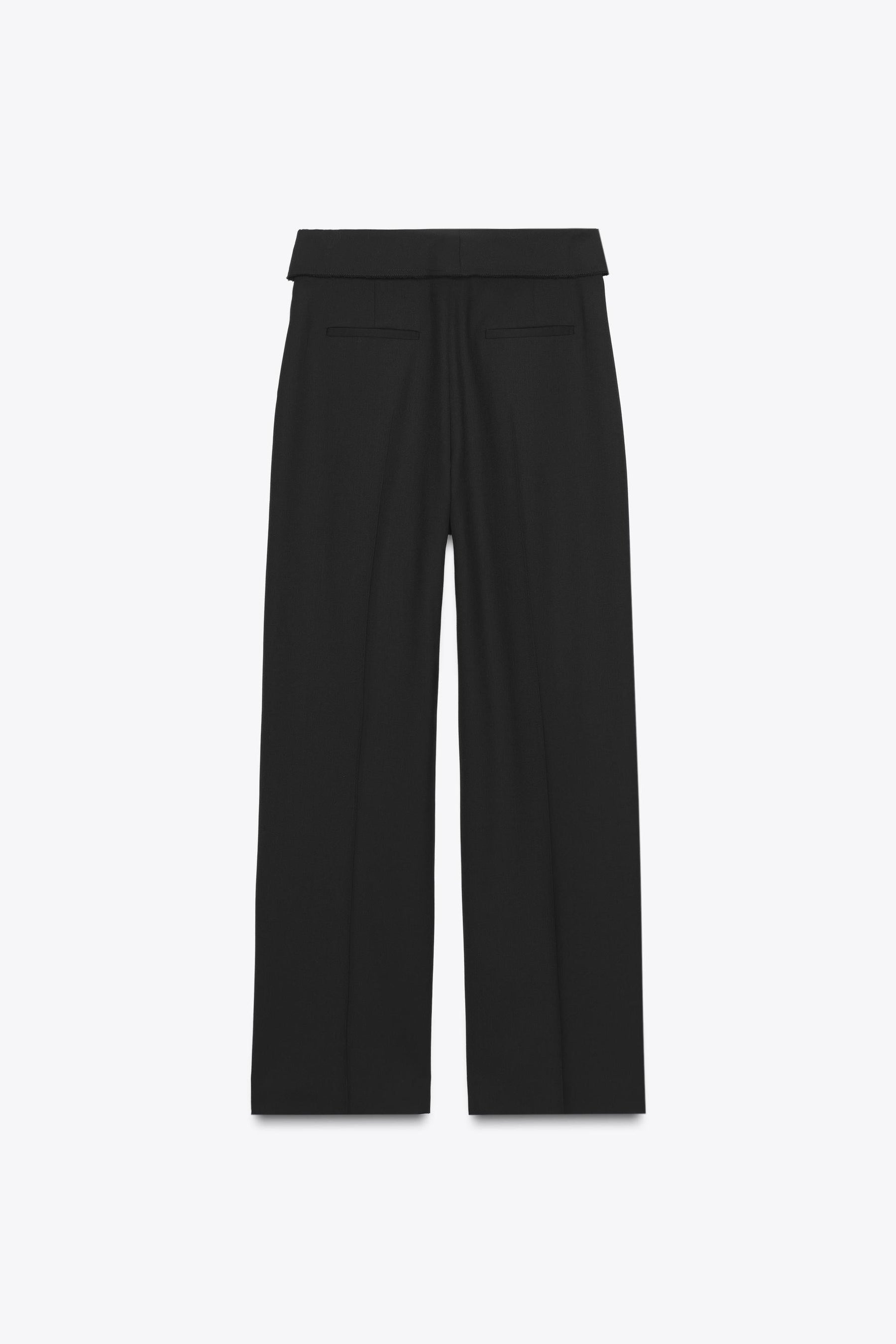 Wool Trousers with Turn-up