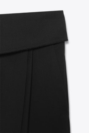 Wool Trousers with Turn-up