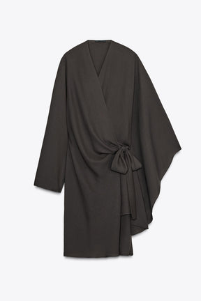 Asymmetric Wrap Blouse