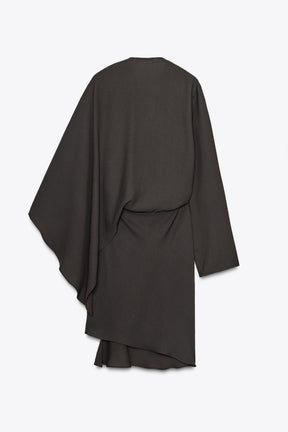 Asymmetric Wrap Blouse