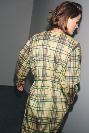 Check Midi Dress