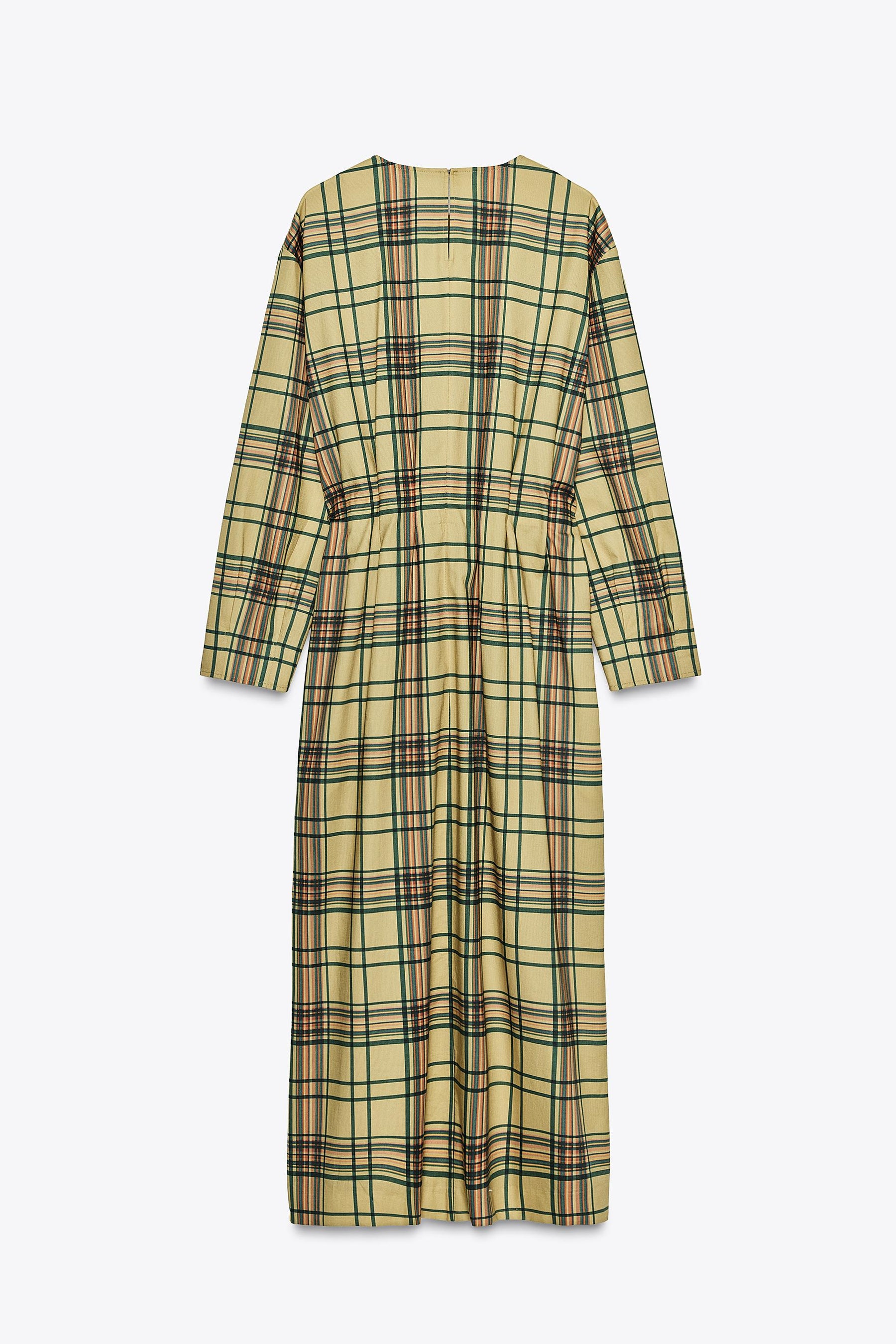 Check Midi Dress