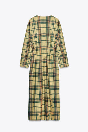 Check Midi Dress