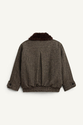 LIMITED EDITION HERRINGBONE COMBINED BOMBER JACKET - Image 7
