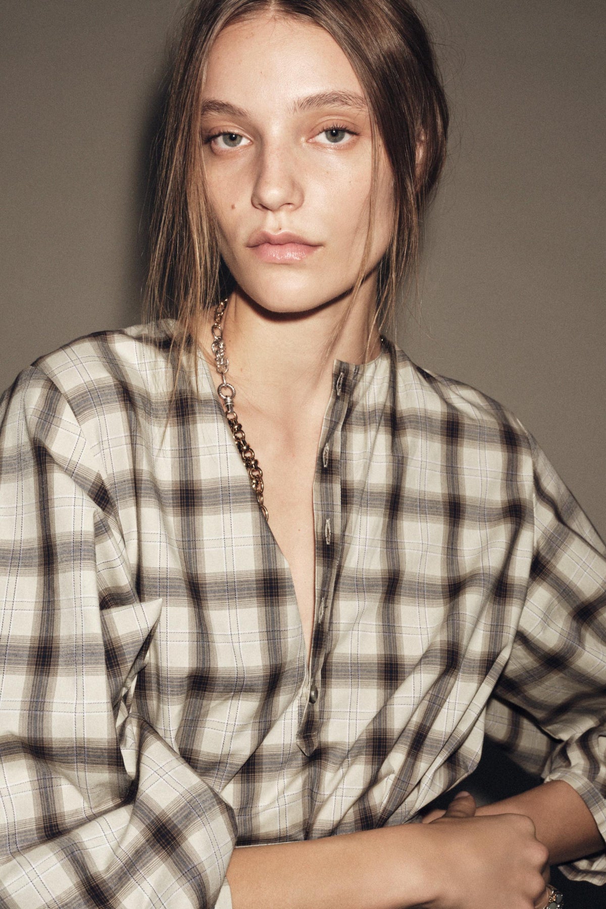 Check Shirt Dress