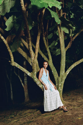 Linen Blend Knot Halter