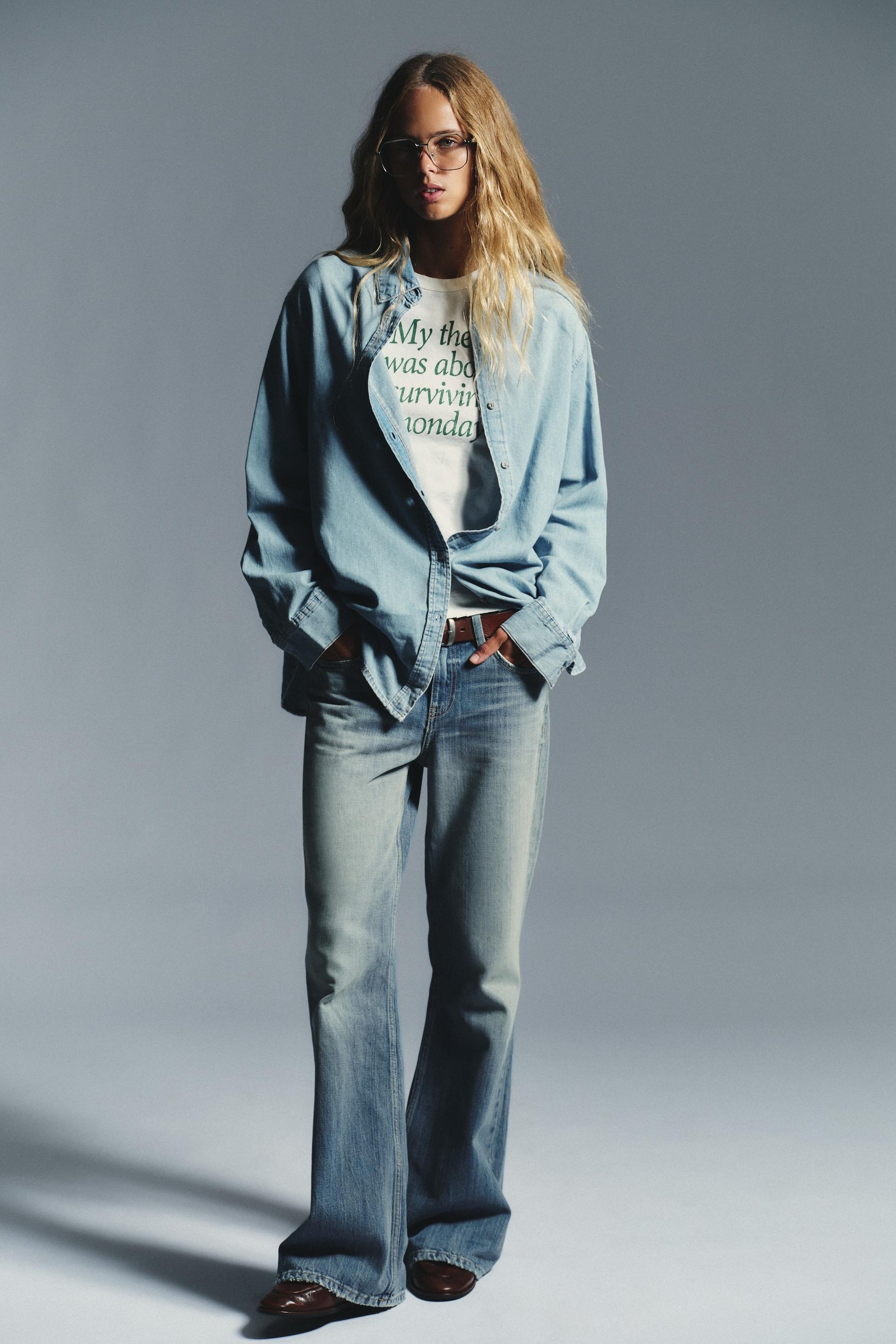 LONG DENIM SHIRT