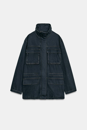 Ziernähte Taschenjacke