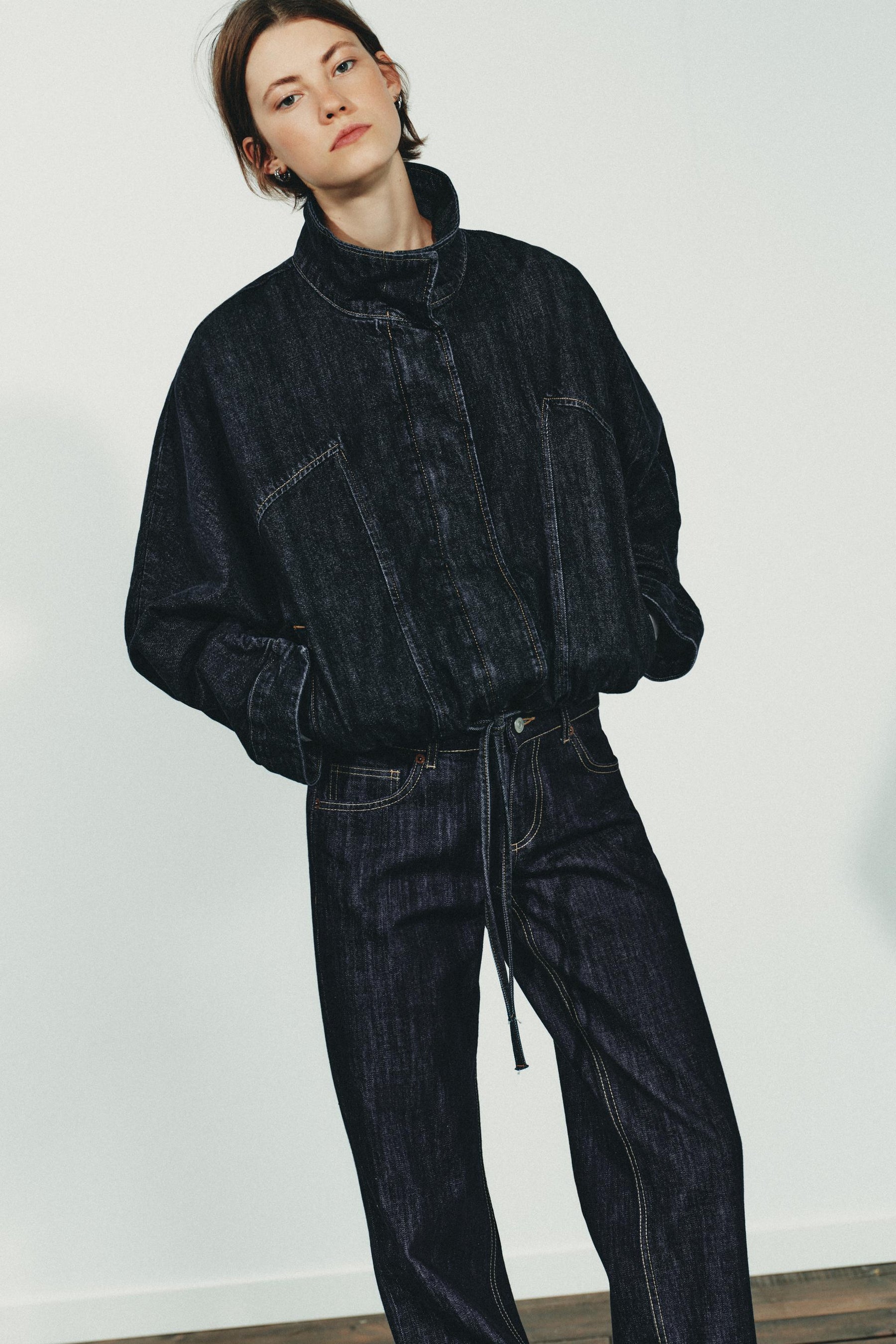 TRF BATWING SLEEVE DENIM JACKET - Image 2