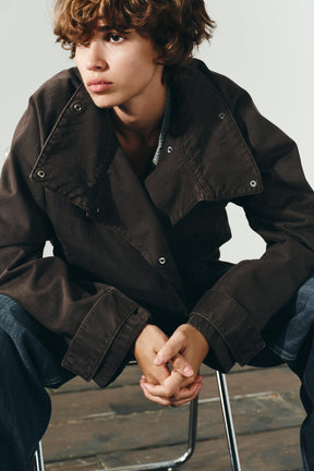 Cotton Belted Jacket