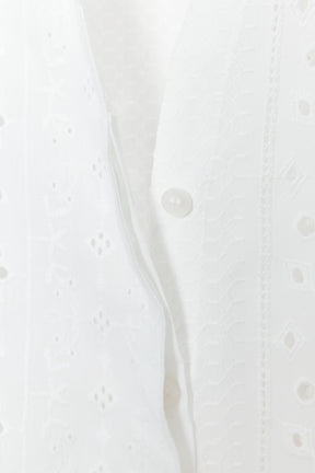 Embroidered Puff Sleeve Shirt