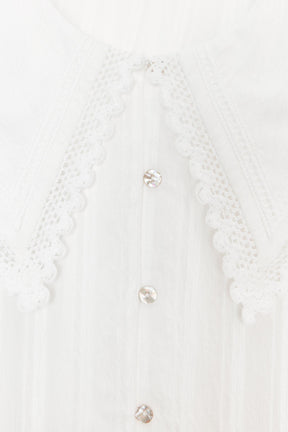 Lace Collar Shirt