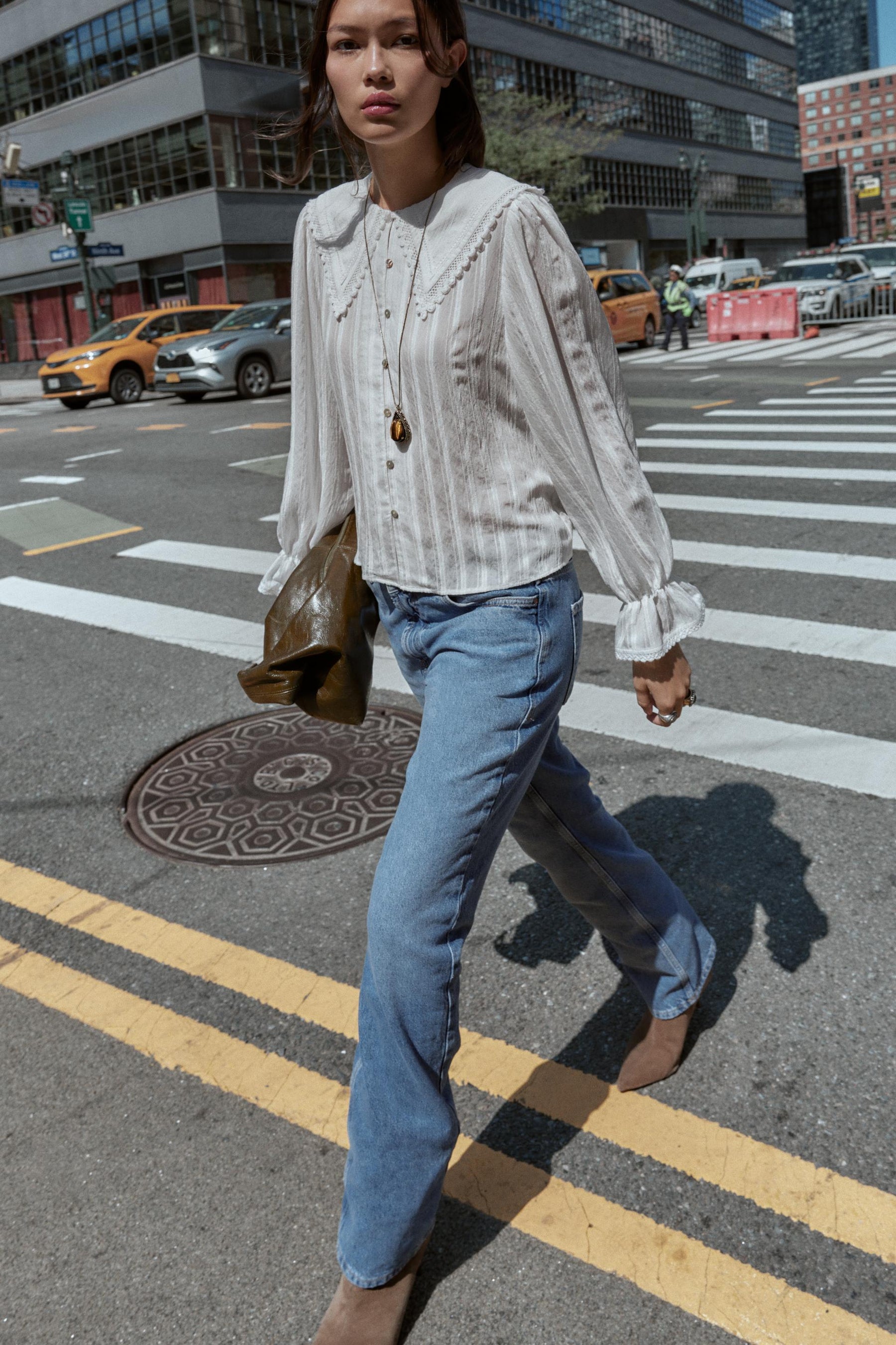 Lace Collar Shirt