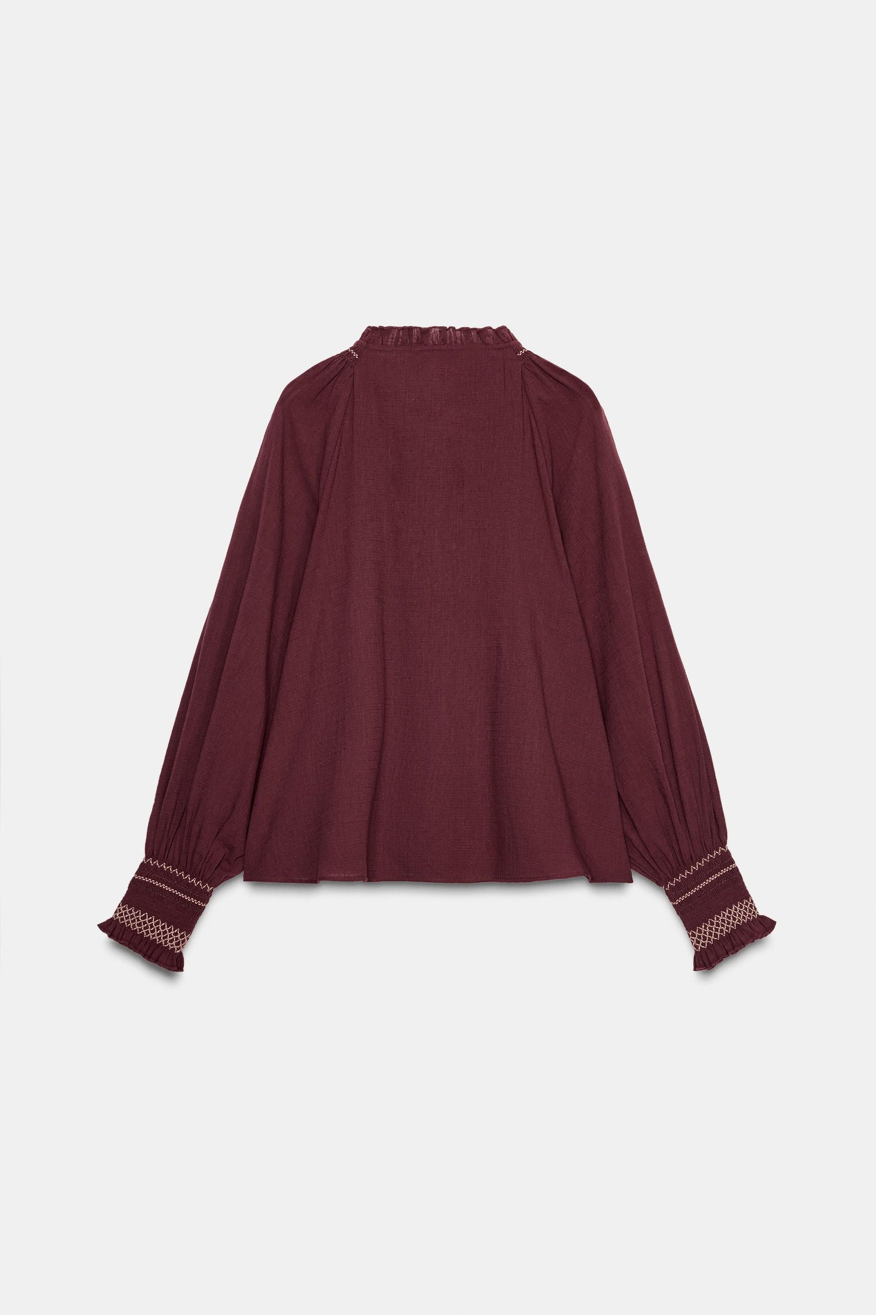 EMBROIDERED TASSEL SHIRT