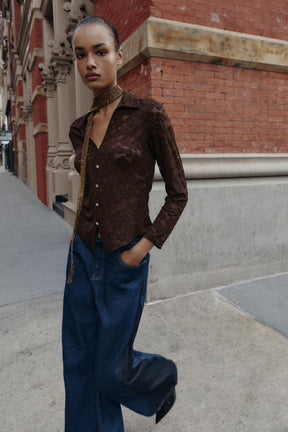 Pointelle Knit Top